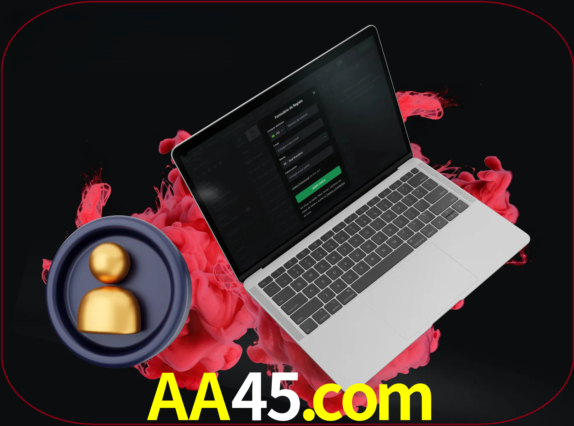 No cabeçalho do site aa45, clique no botão que o levará a um formulário especial onde terá de introduzir as suas informações actuais.
