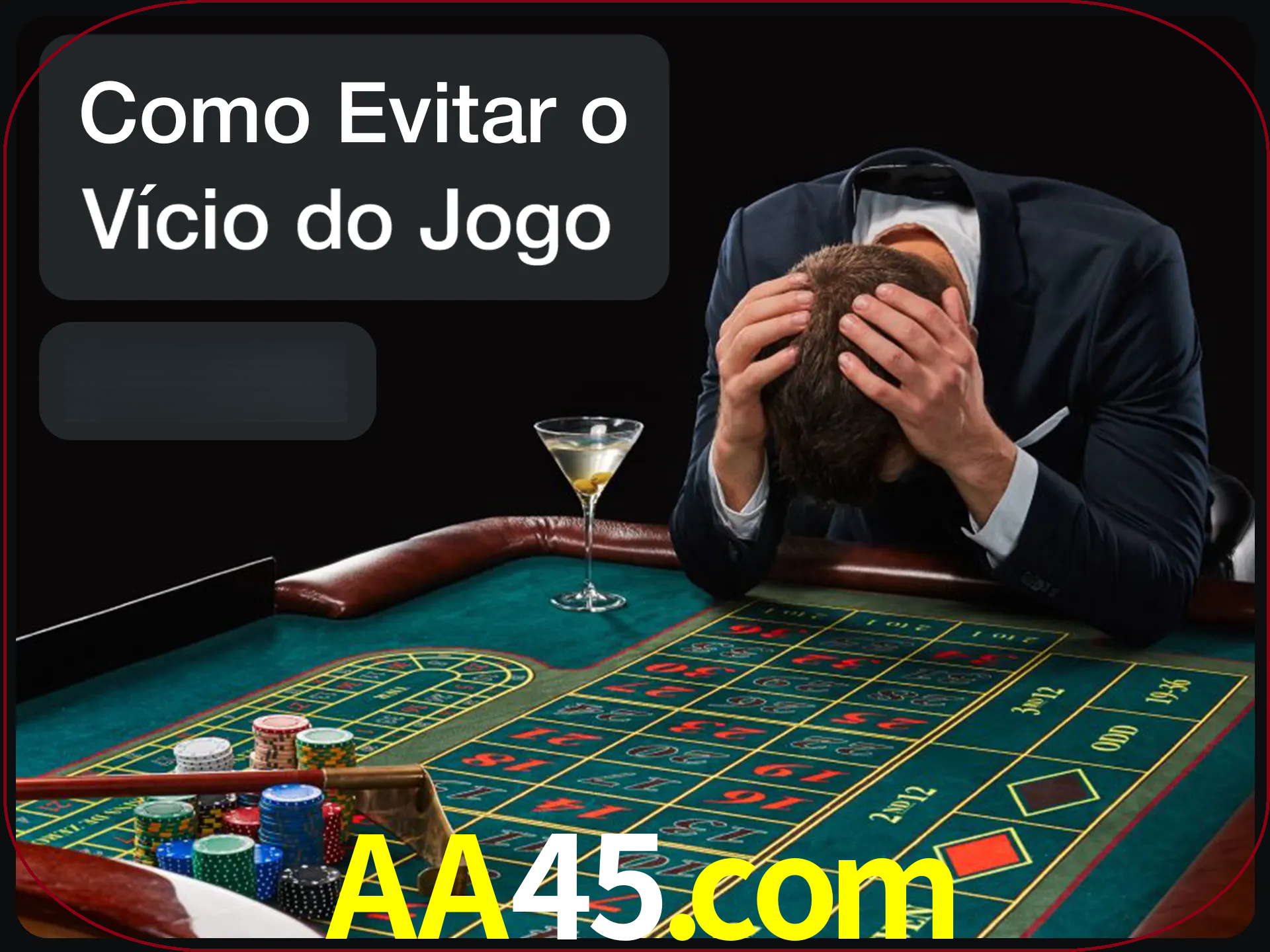 Você é responsável por cada uma de suas apostas.